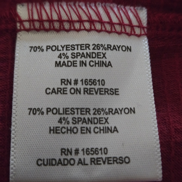 Anneliese Embroidered Fushia Pink Top Short Flutter Sleeves Women's L - Picture 7 of 11